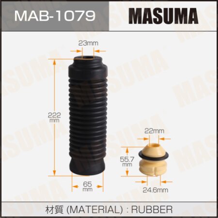 Shock absorber boot Masuma (rubber), MAB-1079