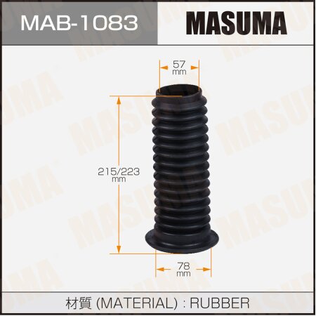 Shock absorber boot Masuma (rubber), MAB-1083
