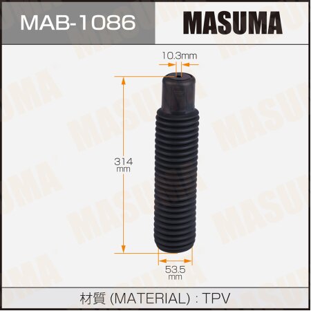 Shock absorber boot Masuma (plastic), MAB-1086