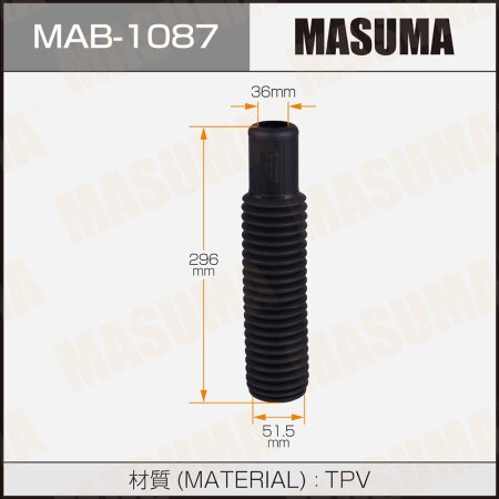 Shock absorber boot Masuma (plastic), MAB-1087
