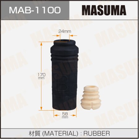 Shock absorber boot Masuma (plastic), MAB-1100