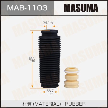 Shock absorber boot Masuma (plastic), MAB-1103