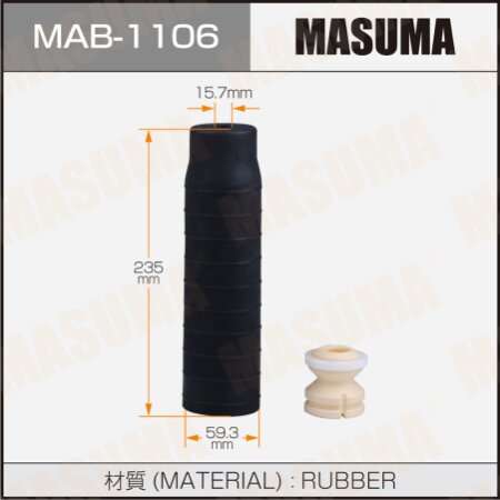Shock absorber boot Masuma (plastic), MAB-1106