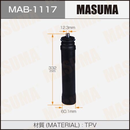 Shock absorber boot Masuma (plastic), MAB-1117