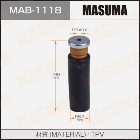 Shock absorber boot Masuma (plastic), MAB-1118