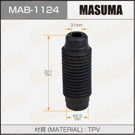 Shock absorber boot Masuma (plastic), MAB-1124