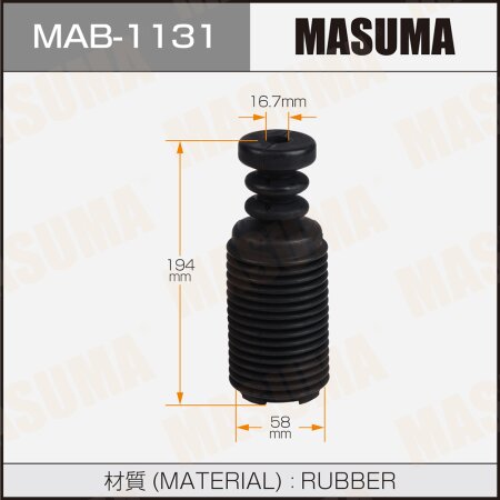 Shock absorber boot Masuma (rubber), MAB-1131