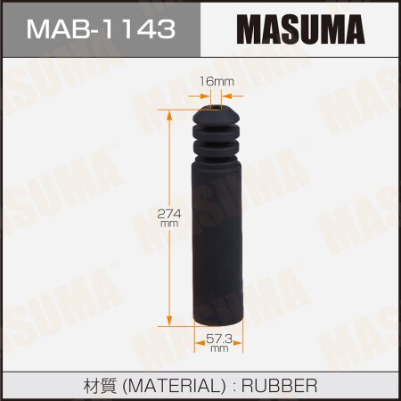 Shock absorber boot Masuma (rubber), MAB-1143