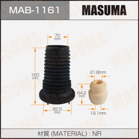 Dust cover with bump stop for Masuma shock absorber (rubber), MAB-1161