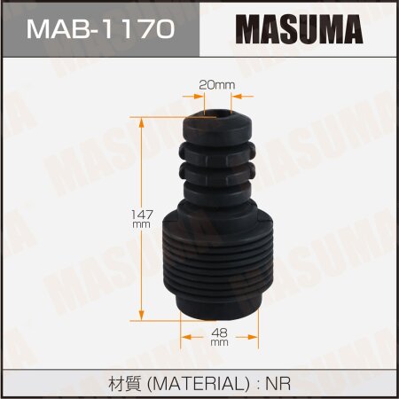 Dust cover with bump stop for Masuma shock absorber (rubber), MAB-1170