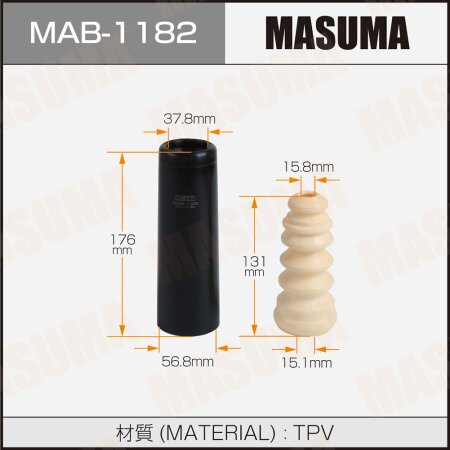 Shock absorber boot Masuma (rubber), MAB-1182