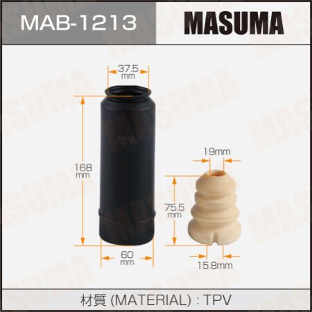 Shock absorber boot Masuma (plastic), MAB-1213