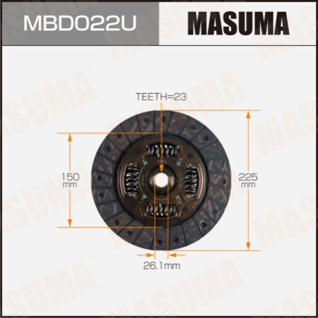 Clutch disc Masuma, MBD022U