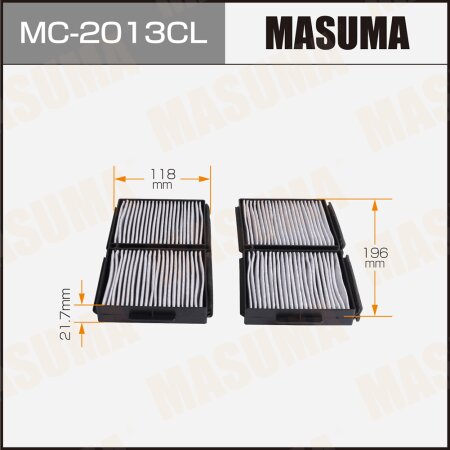 Cabin air filter Masuma charcoal, MC-2013CL