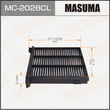 Cabin air filter Masuma charcoal, MC-2028CL