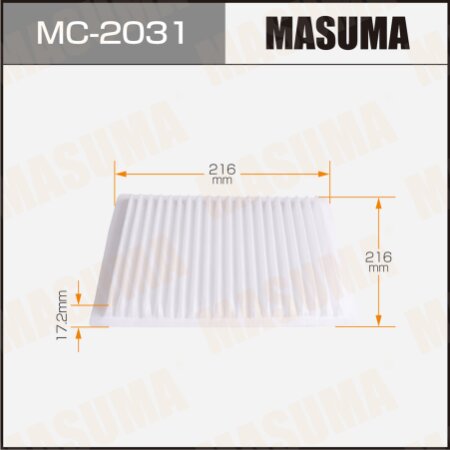 Cabin air filter Masuma, MC-2031