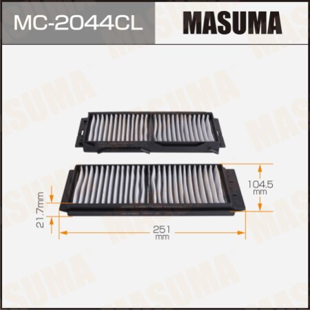 Cabin air filter Masuma charcoal, MC-2044CL