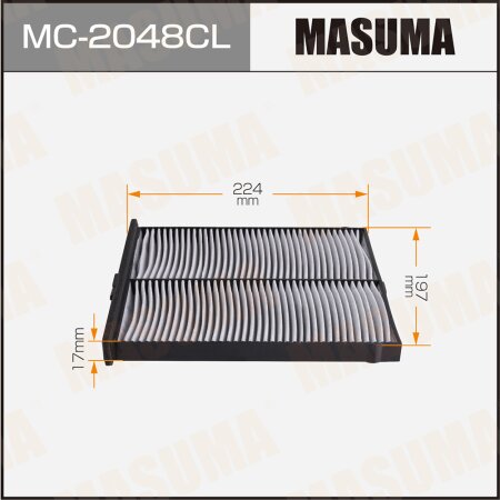Cabin air filter Masuma charcoal, MC-2048CL