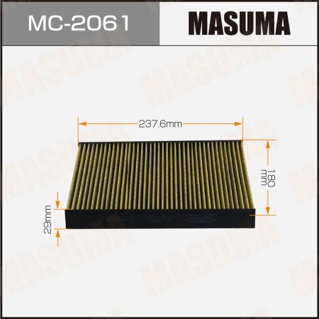 Cabin air filter Masuma, MC-2061