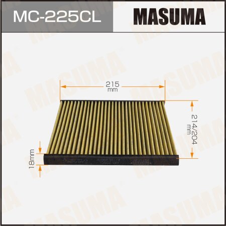 Cabin air filter Masuma charcoal, MC-225CL