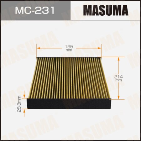 Cabin air filter Masuma, MC-231