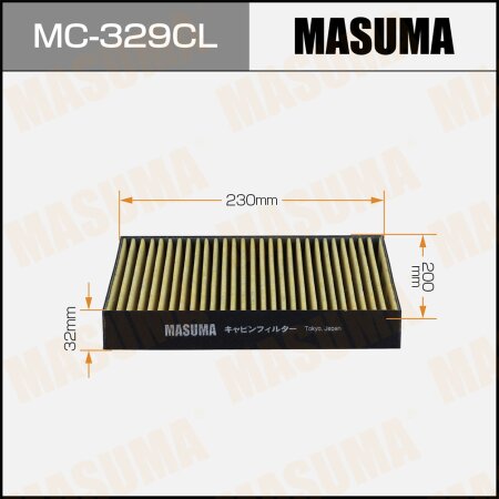 Cabin air filter Masuma charcoal, MC-329CL