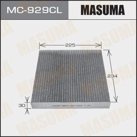 Cabin air filter Masuma charcoal, MC-929CL