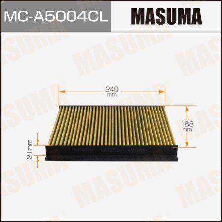 Cabin air filter Masuma charcoal, MC-A5004CL