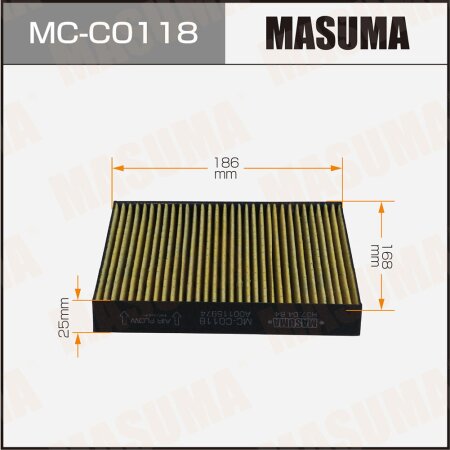 Cabin air filter Masuma, MC-C0118
