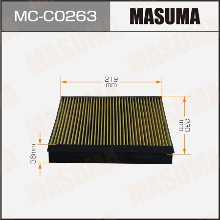Cabin air filter Masuma, MC-C0263