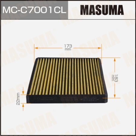 Cabin air filter Masuma charcoal, MC-C7001CL
