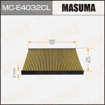 Cabin air filter Masuma charcoal, MC-E4032CL