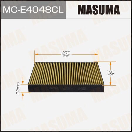 Cabin air filter Masuma charcoal, MC-E4048CL