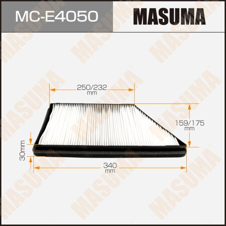 Cabin air filter Masuma, MC-E4050