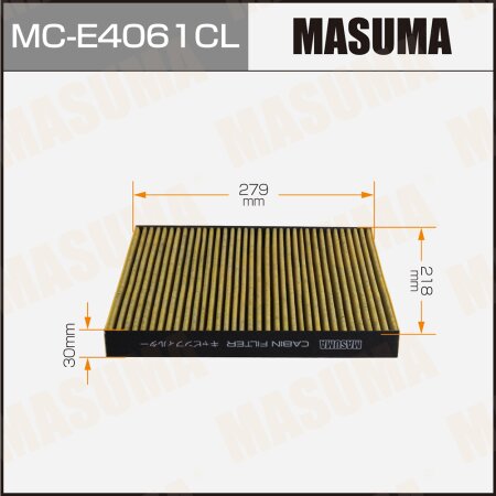 Cabin air filter Masuma charcoal, MC-E4061CL