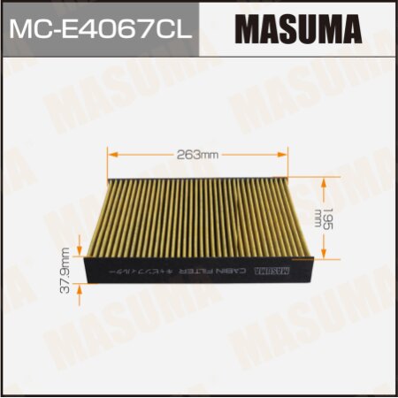 Cabin air filter Masuma charcoal, MC-E4067CL
