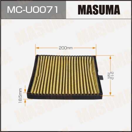 Cabin air filter Masuma, MC-U0071