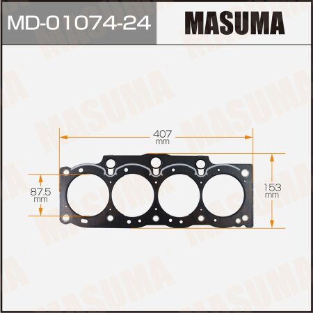 Head gasket (graphene-elastomer) Masuma, thickness 1,60mm, MD-01074-24