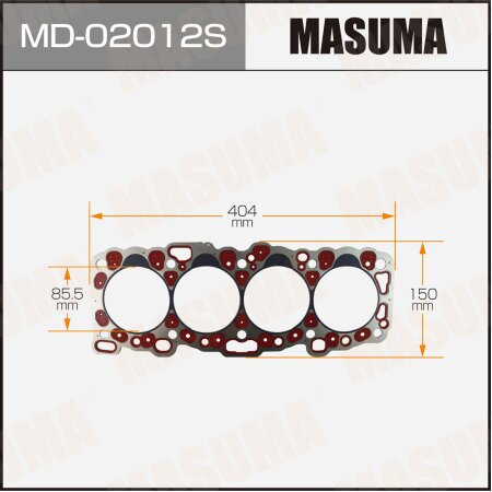 4-layer head gasket (metal-elastomer) Masuma, thickness 1,20mm, MD-02012S