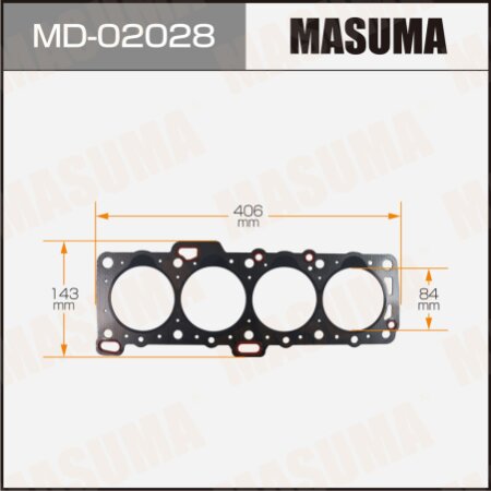 Head gasket (graphene-elastomer) Masuma, thickness 1,60mm, MD-02028