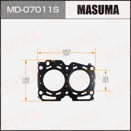 3-layer head gasket (metal-elastomer) Masuma, thickness 0,60mm, MD-07011S