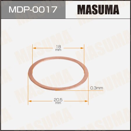Injection nozzle washer Masuma 18х20.5х0.3, MDP-0017