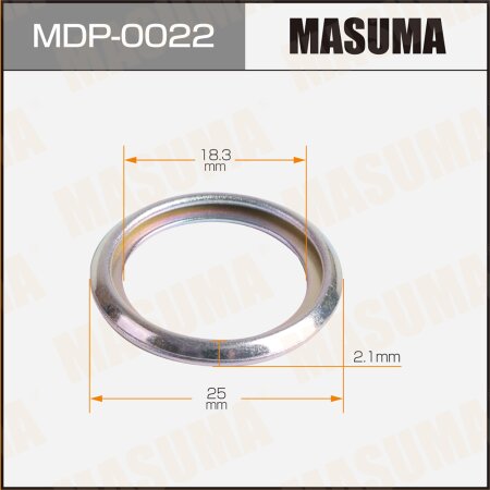 Oil drain plug washer (gasket) Masuma 18.3x25x2.1, MDP-0022
