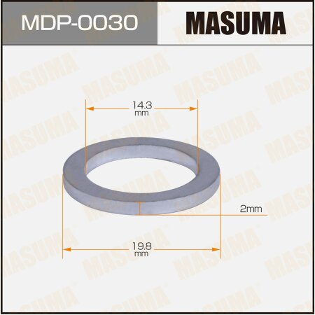 Oil drain plug washer (gasket) Masuma 14.3x19.8x2, MDP-0030