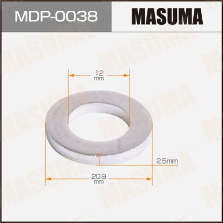Oil drain plug washer (gasket) Masuma 12x20.9x2.5, MDP-0038