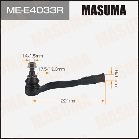 Tie rod end Masuma, ME-E4033R