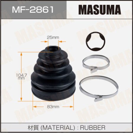 CV Joint boot Masuma (rubber), MF-2861