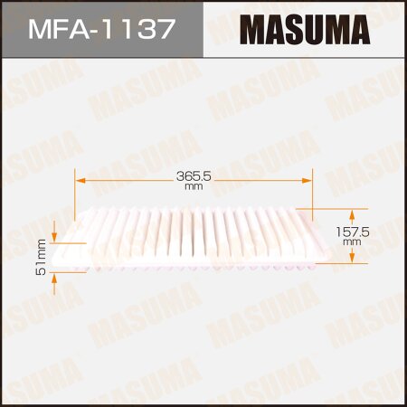 Air filter Masuma, MFA-1137