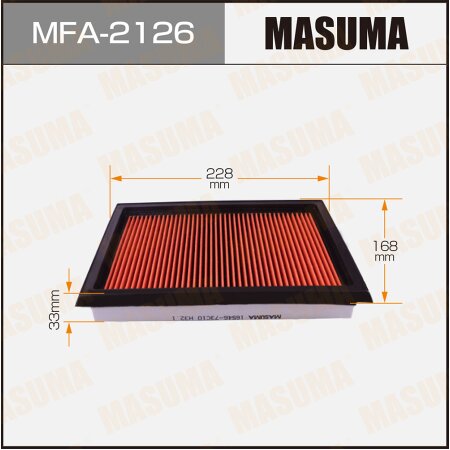 Pre-Oiled Air Filters Masuma, MFA-2126