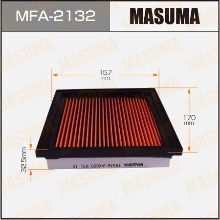Pre-Oiled Air Filters Masuma, MFA-2132